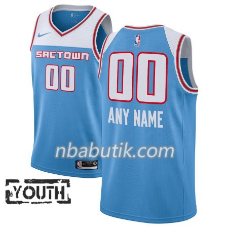 NBA Børn Trøje Sacramento Kings Custom 2018-19 Nike City Edition Blå Swingman